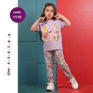 تیشرت شلوار دخترانه کد 1170