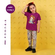 تیشرت شلوار دخترانه کد 1170.1