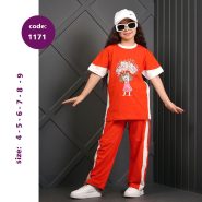 تیشرت شلوار دخترانه کد 1171