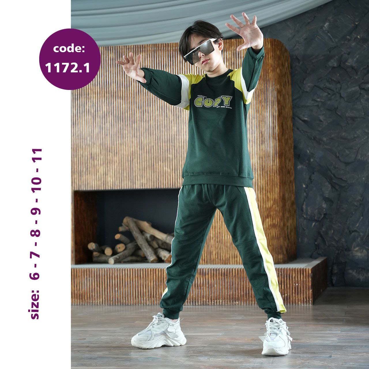 بلوز شلوار پسرانه کد 1172.1 بلوز شلوار پسرانه کد 1172.1