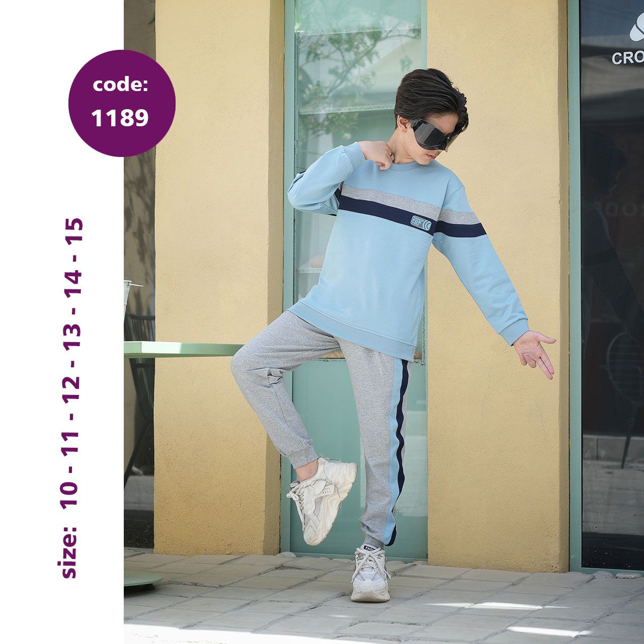 بلوز شلوار پسرانه کد 1189 بلوز شلوار پسرانه کد 1189