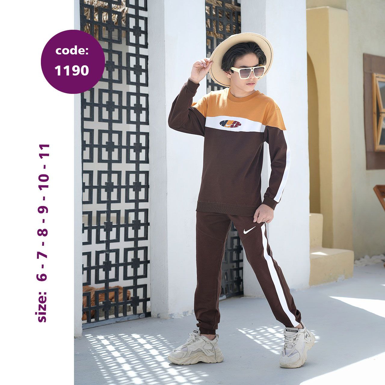 بلوز شلوار پسرانه کد 1190 بلوز شلوار پسرانه کد 1190
