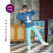 بلوز شلوار دخترانه تن زین- کد 1173