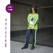 بلوز شلوار دخترانه تن زین- کد 1198