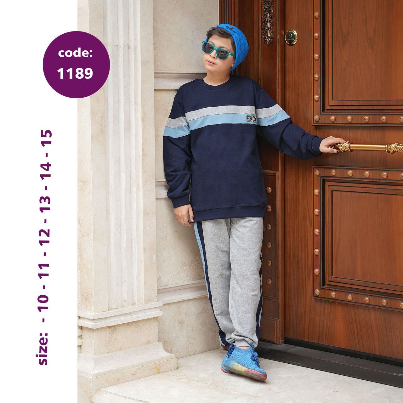 بلوز شلوار پسرانه تن زین کد 1189 بلوز شلوار پسرانه تن زین کد 1189