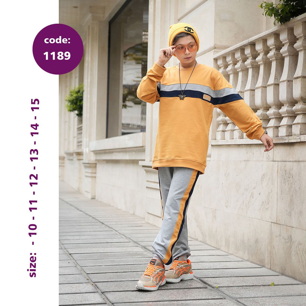 بلوز شلوار پسرانه تن زین کد 1189 بلوز شلوار پسرانه تن زین کد 1189