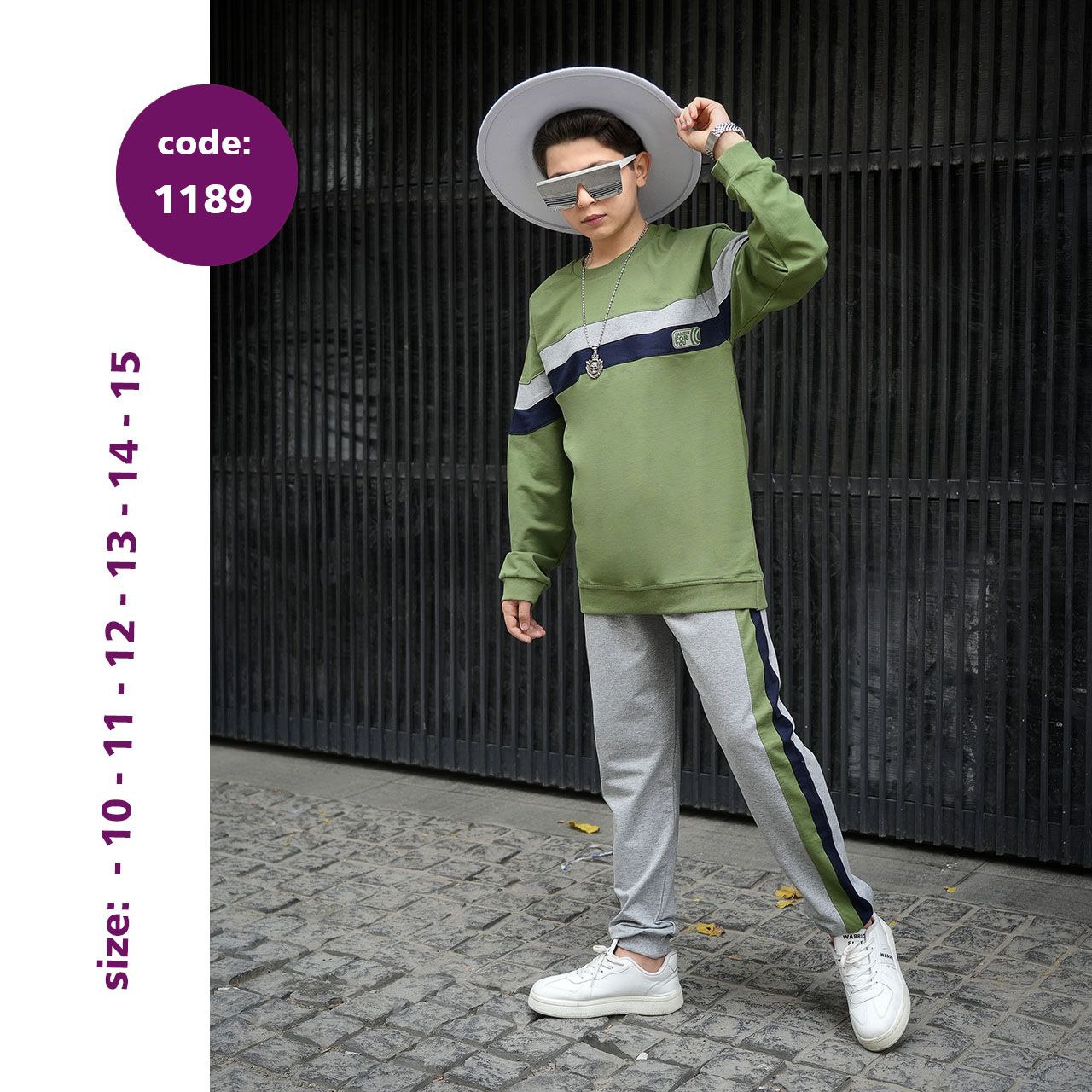 بلوز شلوار پسرانه تن زین کد 1189 بلوز شلوار پسرانه تن زین کد 1189