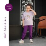 تیشرت شلوار دخترانه کد 1214