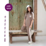 تیشرت شلوار دخترانه کد 1213