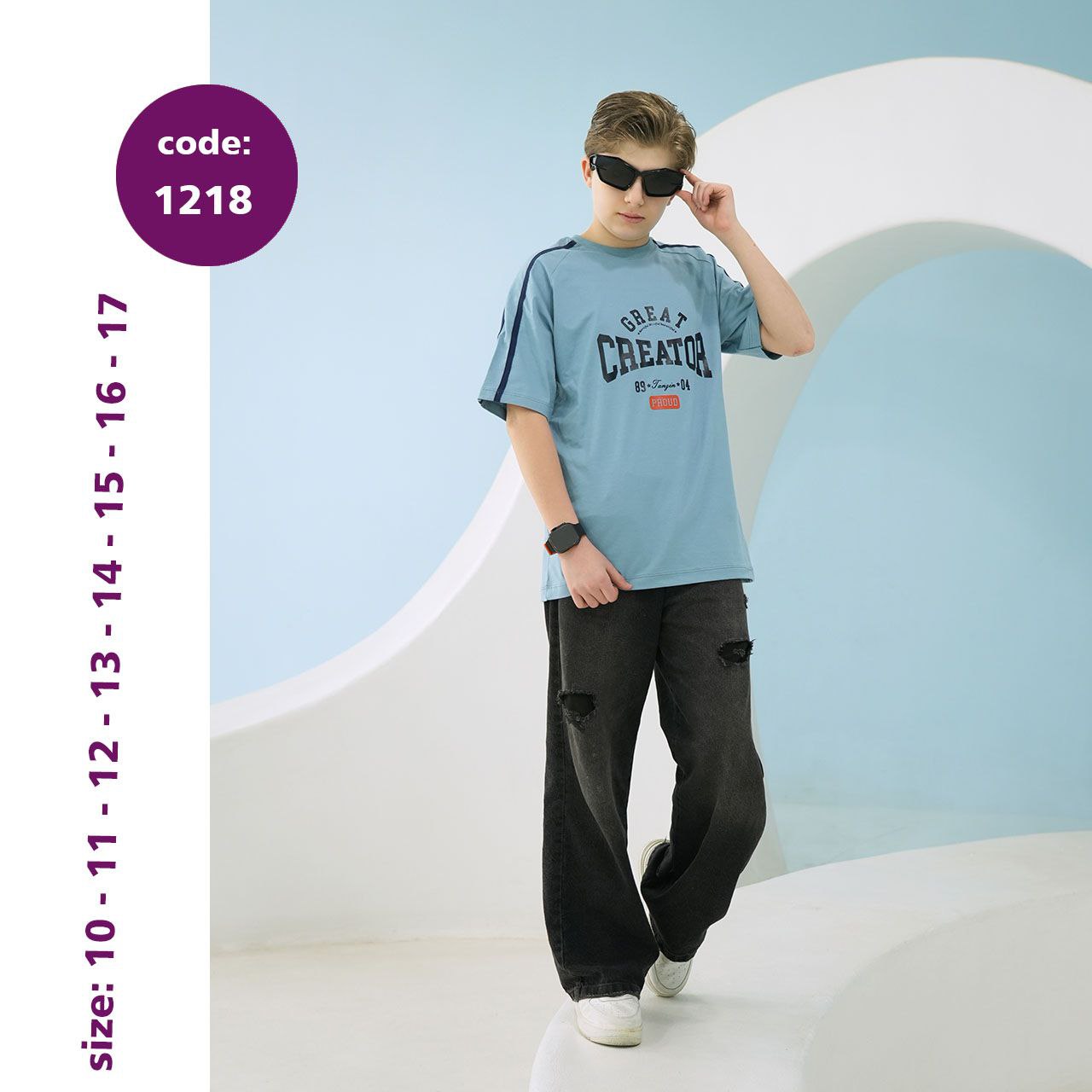تیشرت تک تن زین- کد 1218 تیشرت تک تن زین- کد 1218