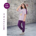 تیشرت شلوار دخترانه کد 1220