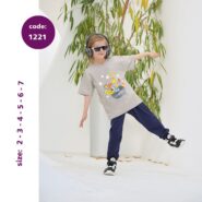 تیشرت شلوار پسرانه کد 1221
