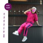 تیشرت شلوار دخترانه کد 1227