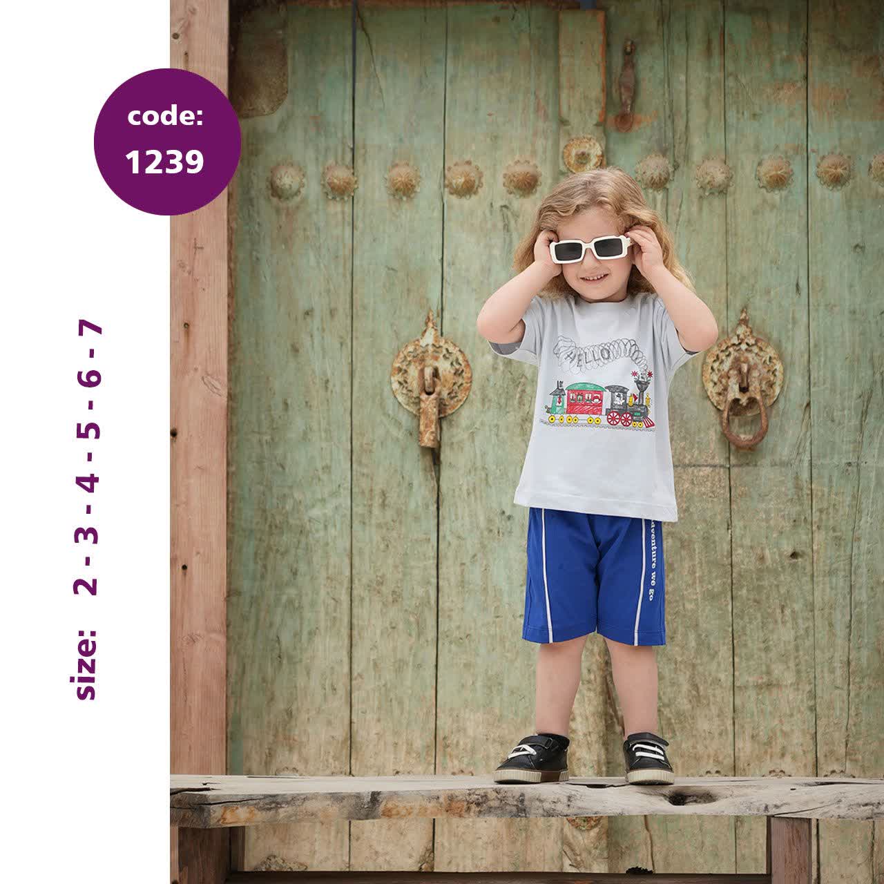 تیشرت شلوارک پسرانه کد 1239 تیشرت شلوارک پسرانه کد 1239