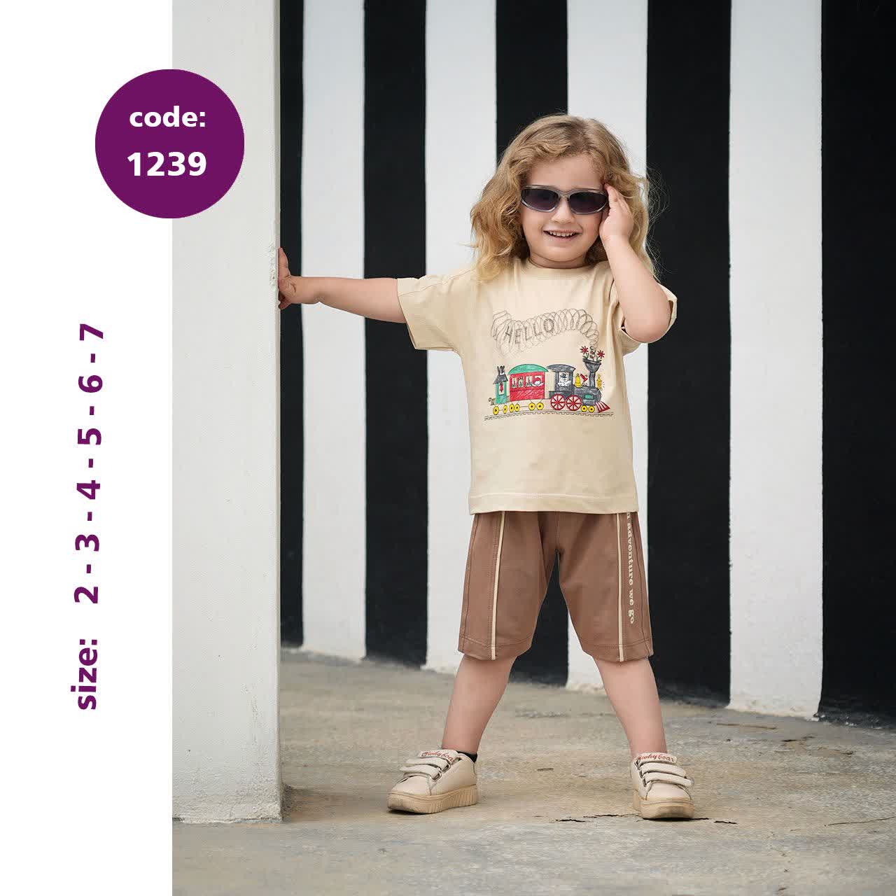تیشرت شلوارک پسرانه کد 1239 تیشرت شلوارک پسرانه کد 1239