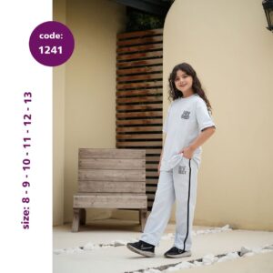 تیشرت شلوار دخترانه کد 1241