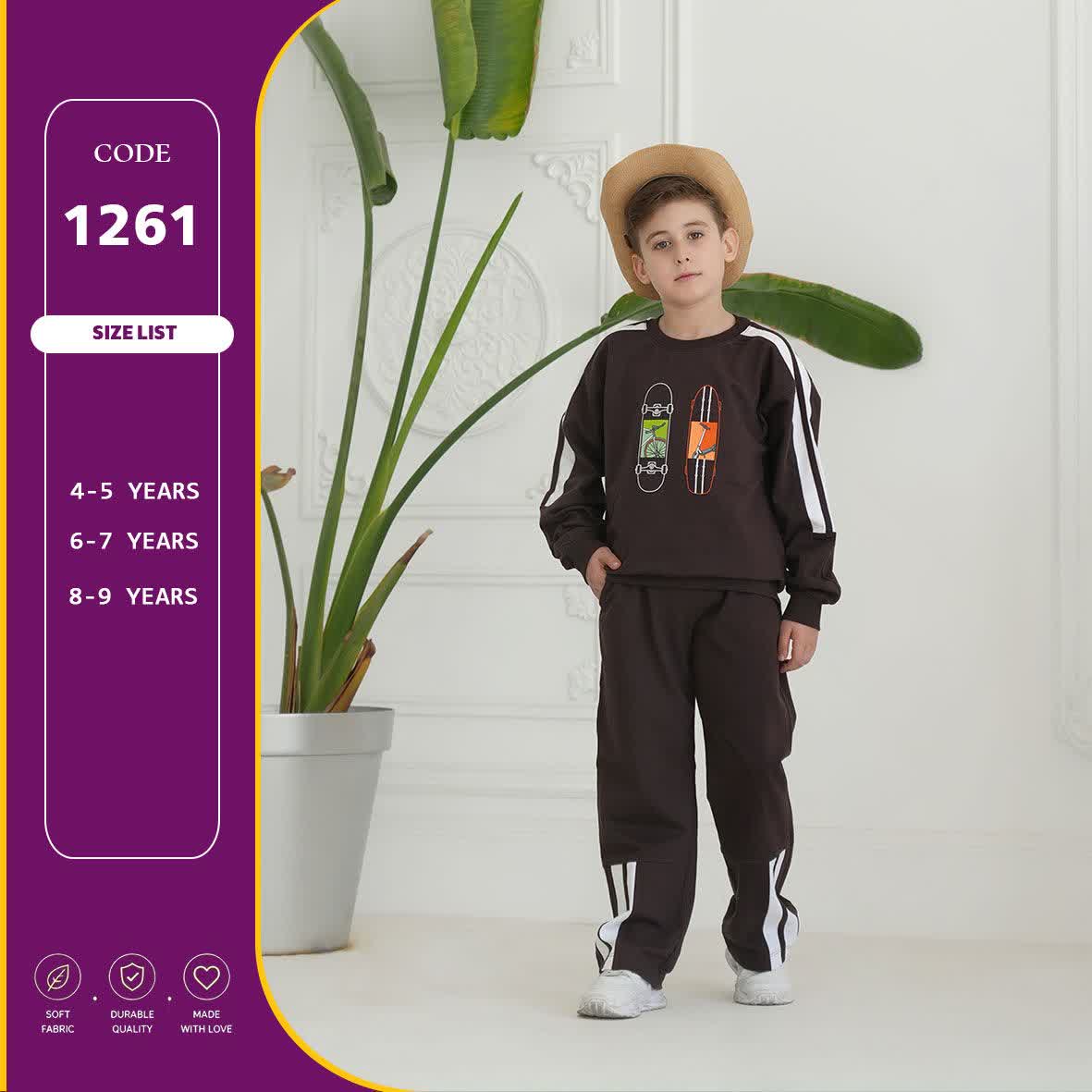 ست بلوز شلوار پسرانه پاییزه 1261 ست بلوز شلوار پسرانه پاییزه 1261