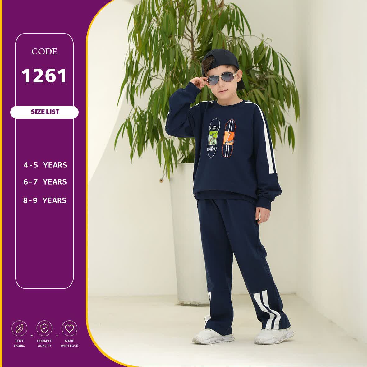 بلوز شلوار پسرانه کد 1261 دورس پنبه سوپر بلوز شلوار پسرانه کد 1261 دورس پنبه سوپر